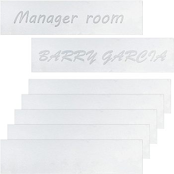 Aluminum Sheet, Metal Business Card for Laser Cutting, Precision Machining, Mould Making, Rectangle, Silver, 203x50x0.5mm