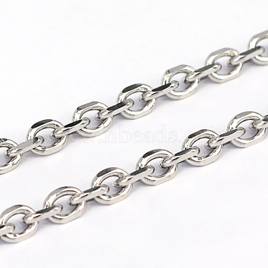 変色しない304ステンレススチールケーブルチェーン(X-CHS-L001-68-1.2mm)-1