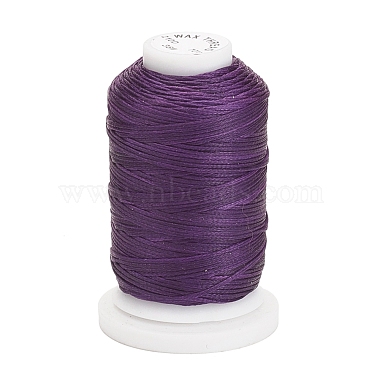 1mm Purple Waxed Polyester Cord Thread & Cord