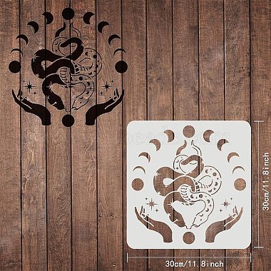 Plastic Reusable Drawing Painting Stencils Templates(DIY-WH0172-384)-2