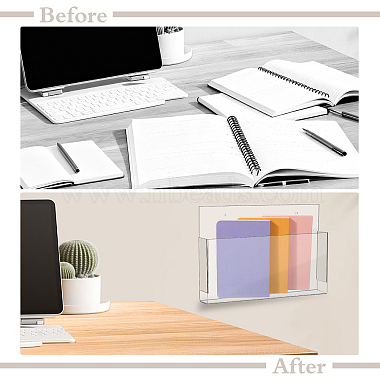 Transparent Acrylic File Storage Box(AJEW-GA0010-18)-4