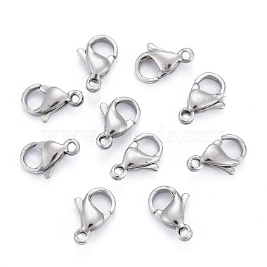 304 Stainless Steel Lobster Claw Clasps(X-STAS-AB11)-2