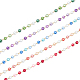 chgcraft 5pcs 5 chaîne de perles de verre faites à la main de couleur(AJEW-CA0003-32)-1