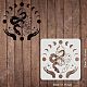 Plastic Reusable Drawing Painting Stencils Templates(DIY-WH0172-384)-2