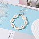 Natural Cowrie Shell Braided Beaded Bracelet for Women(BJEW-JB08036)-2