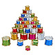 6 Bag Christmas Theme Foam Laser Drum Pendant Decorations(AJEW-GA0005-89)-1
