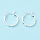 925 Sterling Silver Hoop Earrings(STER-P047-13B-S)-2