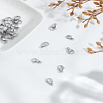 40Pcs 2 Style 304 Stainless Steel Lobster Claw Clasps, Parrot Trigger Clasps, Manual Polishing, Stainless Steel Color, 9~11x5~7x2.5~3.5mm, Hole: 1mm, 20pcs/style(STAS-LP0005-16)