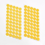 Nylon Magic Tapes, Adhesive Hook and Loop Tapes, Flat Round, Yellow, 20mm(FIND-WH0016-C-06)
