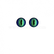 Plastic Dinosaur Safety Craft Eye, for DIY Doll Toys Puppet Plush Animal Making, Half Round, Sea Green, 16mm(WG54720-21-1)