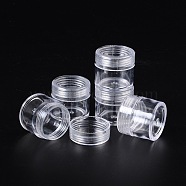 Plastic Bead Containers, Column, Clear, 43x40mm, Capacity: 35ml(X-CON-D005B-01-43x40)