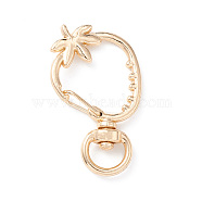 Strawberry Alloy Swivel Clasps, Long-Lasting Plated, Light Gold, 39x23x5.5mm, Hole: 9x5mm(FIND-L012-01KCG)