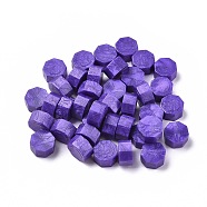Sealing Wax Particles, for Retro Seal Stamp, Octagon, Indigo, 9mm, about 1500pcs/500g(DIY-E033-A19)
