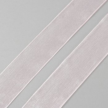 Polyester Organza Ribbons, for Gift Wrapping, Pink, 7/8 inch(21mm), about 50.00 Yards(45.72m)/Roll