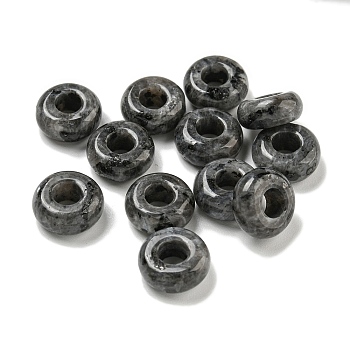 Natural Larvikite Beads, Rondelle, 10x4.5mm, Hole: 3.5mm