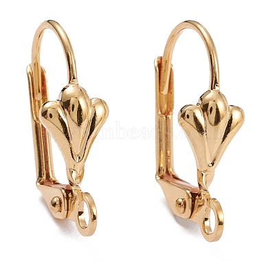 Brass Leverback Earring Findings(X-KK-F824-006G)-3