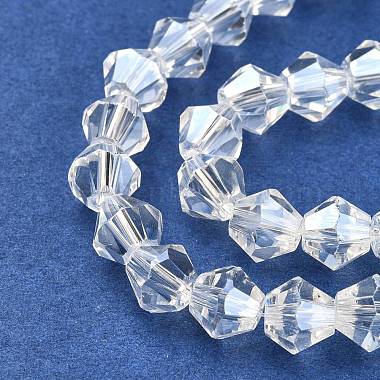 Electroplate Glass Beads Strands(GB6mm1Y-B)-3