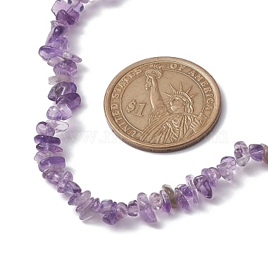 Natural Amethyst Chip Beaded Necklace(NJEW-JN04615-06)-3