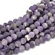 Frosted Natural Amethyst Round Bead Strands(G-L357-6mm-07)-1