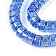 ab色のメッキ透明ガラスビーズストランド(GLAA-T026-4x8mm-T04)-3