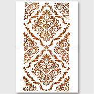 PET Hollow Out Drawing Painting Stencils, for DIY Scrapbook, Photo Album, Floral Pattern, 400x600mm(DIY-WH0424-005)