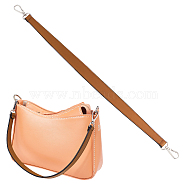 PU Leather Bag Straps, with Alloy Swivel Clasps, for Bag Handle Replacement Accessories, Peru, 50cm(DIY-WH0304-689A)