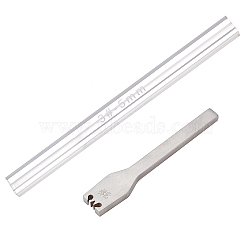 Acrylic Spill Tool, with Steel Tooth Pulling Tool, Stainless Steel Color, 200x16x8mm, 93.5x16x5mm, 2pcs/set(TACR-PH0001-15B)