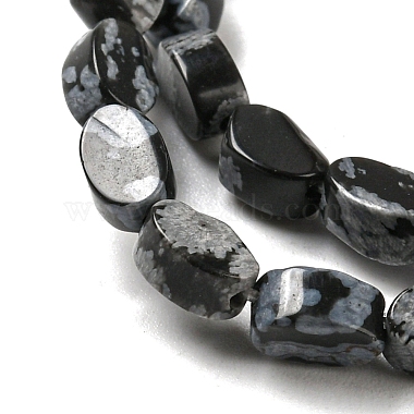 Natural Snowflake Obsidian Beads Strands(G-M420-H11-03)-4