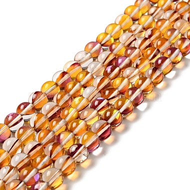 Electroplated Synthetic Moonstone Beads Strands(G-F143-A02-M)-2
