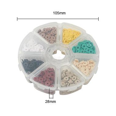 1120Pcs 8 Colors Handmade Polymer Clay Beads(CLAY-YW0001-14D)-3
