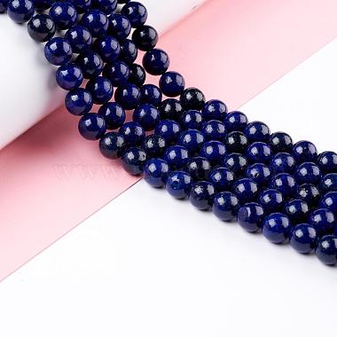 Natural Lapis Lazuli Round Beads Strands(G-I181-10-10mm)-6