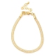 Brass Mesh Chain Bracelets for Women(DIY-B066-02G)-2