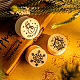 6 個 6 スタイルのクリスマス テーマの木製スタンプ(SCRA-PW0007-91)-2