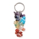 Porte-clés chakra en perles de pierres précieuses naturelles et synthétiques(KEYC-JKC00534-01)-1