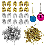 200Pcs 2 Colors Plastic Pendant Bail, Column, Mixed Color, 70mm, 100pcs/color(KY-AR0001-38B)