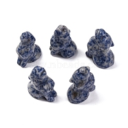 Natural Blue Spot Jasper Display Decorations, Home Decoration Supplies, Wolf, 38~40x25~29x16~26mm(DJEW-P019-A03)