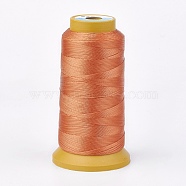 Polyester Thread, for Custom Woven Jewelry Making, Sandy Brown, 0.2mm, about 1000m/roll(NWIR-K023-0.2mm-17)