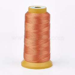 Polyester Thread, for Custom Woven Jewelry Making, Sandy Brown, 0.2mm, about 1000m/roll(NWIR-K023-0.2mm-17)