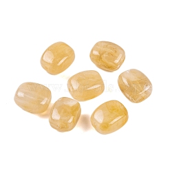 Acrylic Bead, Imitation Jade, Rectangle, Moccasin, 13x11x8mm, Hole: 1.5mm. 510pcs/500g(OACR-H120-02L)