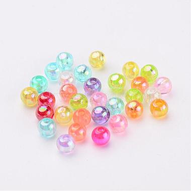 Perles d'acrylique de couleur ab transparentes(X-PL731M)-2