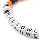 Bracelets extensibles en perles acryliques sur le thème d'halloween(BJEW-JB09193-02)-5