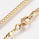 Vacuum Plating Brass Chain Necklaces Making(NJEW-O101-21G)-2