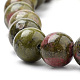 Chapelets de perles en unakite naturelle(G-S259-14-12mm)-3