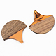 Pendentifs en bois de résine et de noyer(RESI-S389-046A-A01)-2