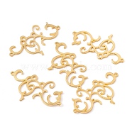 Antique Style Auspicious Clouds Alloy Connector Charms, Golden, 61x37x2mm, Hole: 2mm(FIND-G016-03G)