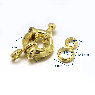Brass Spring Ring Clasps(KK-L082E-01G)-3