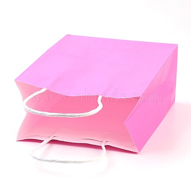 Pure Color Kraft Paper Bags(AJEW-G020-B-02)-4