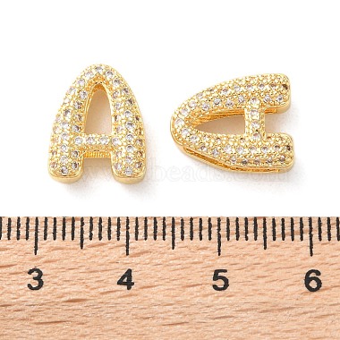 Rack Plating Brass Micro Pave Cubic Zirconia Slide Charms(KK-C084-34G-A)-3