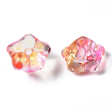 Two Tone Transparent Spray Painted Glass Beads(GGLA-S054-011D-01)-3
