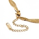 304 Stainless Steel Twist Rope Chain Necklace for Men Women(NJEW-P269-03G)-3